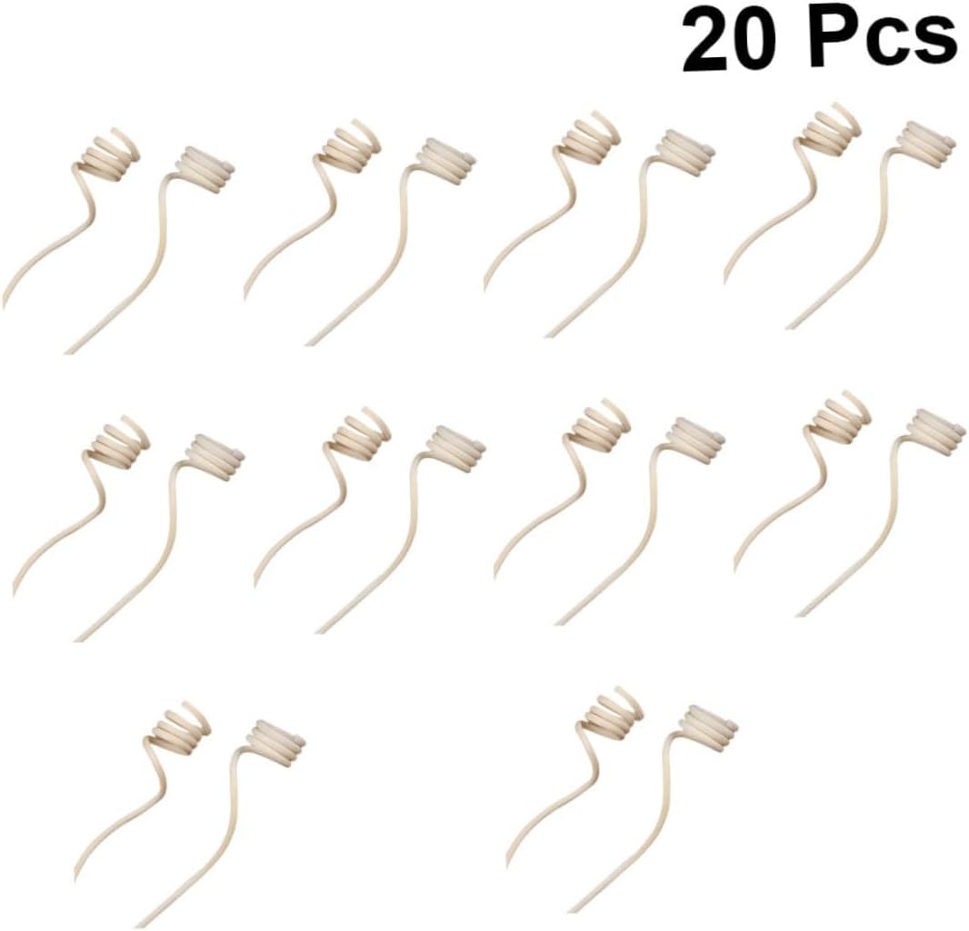 Cabilock 20PCS Large Spiral Rattan Diffuser Sticks for Home Fragrance