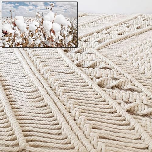 Macrame Curtains Cotton Long Wall Hanging Panels