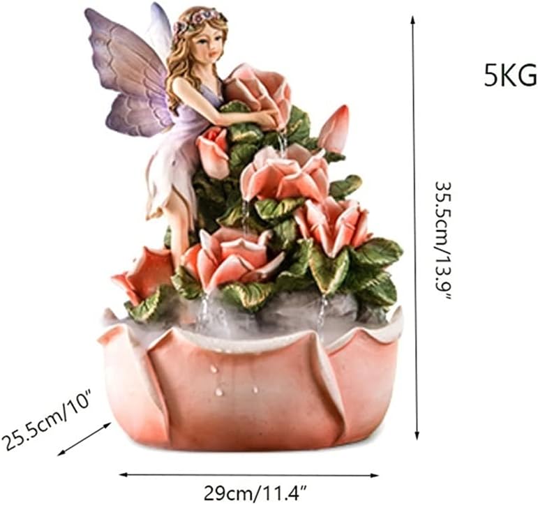 European Tabletop Fountain Pink 355 x 29 x 255cm