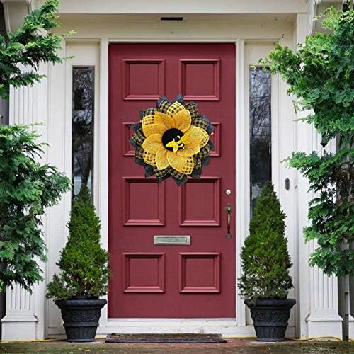 Sunflower Wreath for Front Door and Home Decorations
