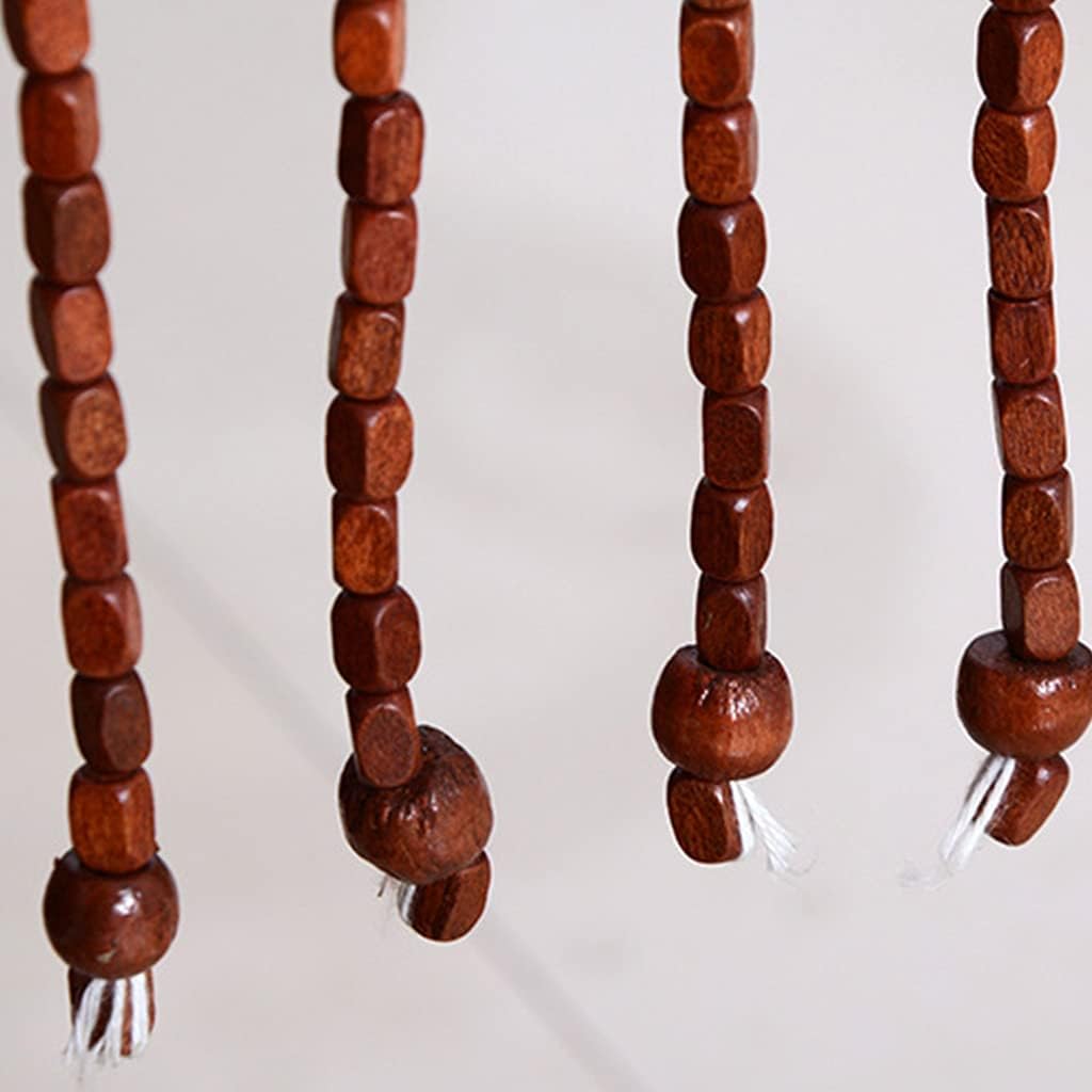 27 Strands Wood Beaded Curtain for Doorways and Closets