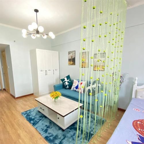 Liucocotos Rose Thread Door Curtain Blue