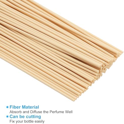 PATIKIL 30CM Reed Diffuser Sticks 100 Pack Wood Fiber