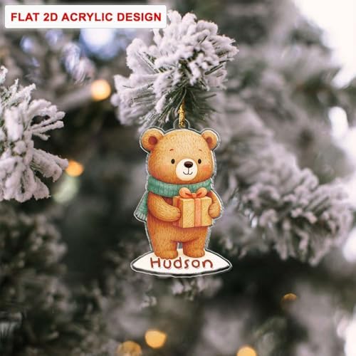 Personalized Acrylic Train Ornament Custom Name Christmas Decor