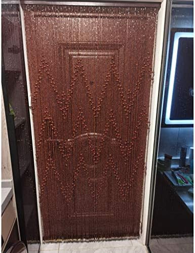 52 Strands Wood Beaded Curtains for Closet and Bedroom