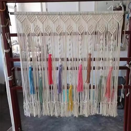 Macrame Curtains for Doorways Handwoven Privacy Panels