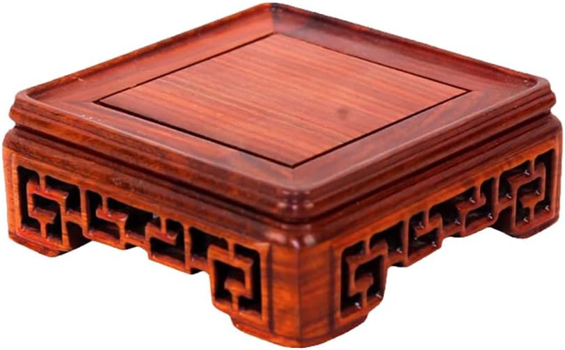 GOLDY WENDY Mahogany Square Decor Base Display Stand