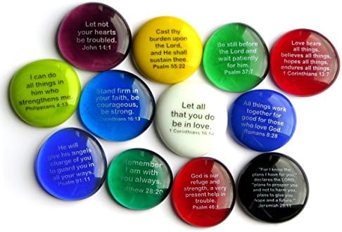 Lifeforce Glass Bible Verse Stones Set I