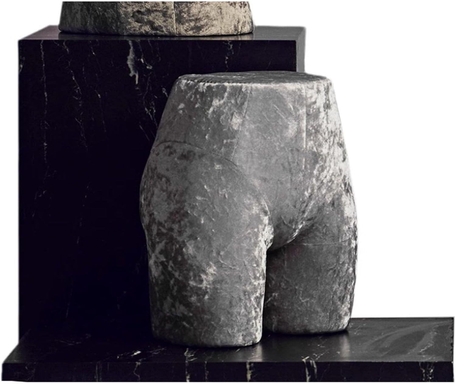 Square Pedestal Display Stand 10cm High Black