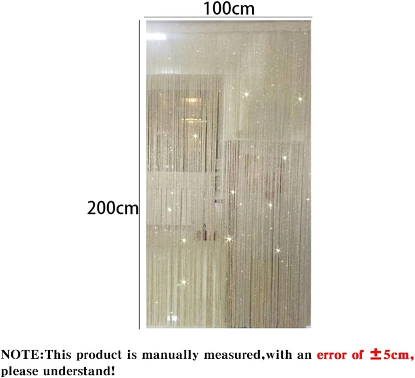 Shiny Tassel Curtain for Room Dividers and Windows