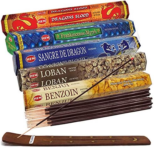 Hem Incense Sticks Variety Pack with Holder