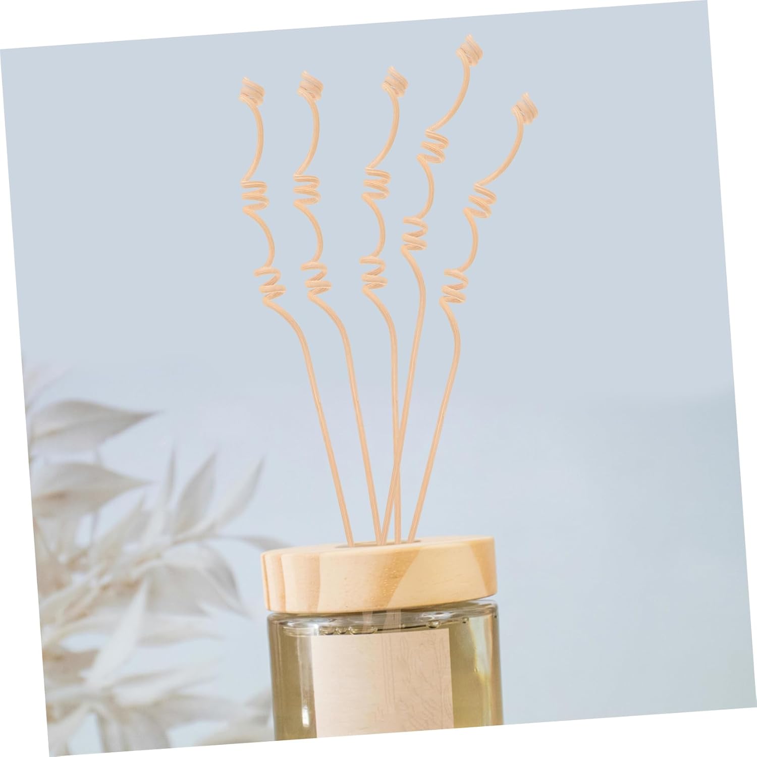 Cabilock 20pcs Multi-Spiral Natural Rattan Diffuser Sticks
