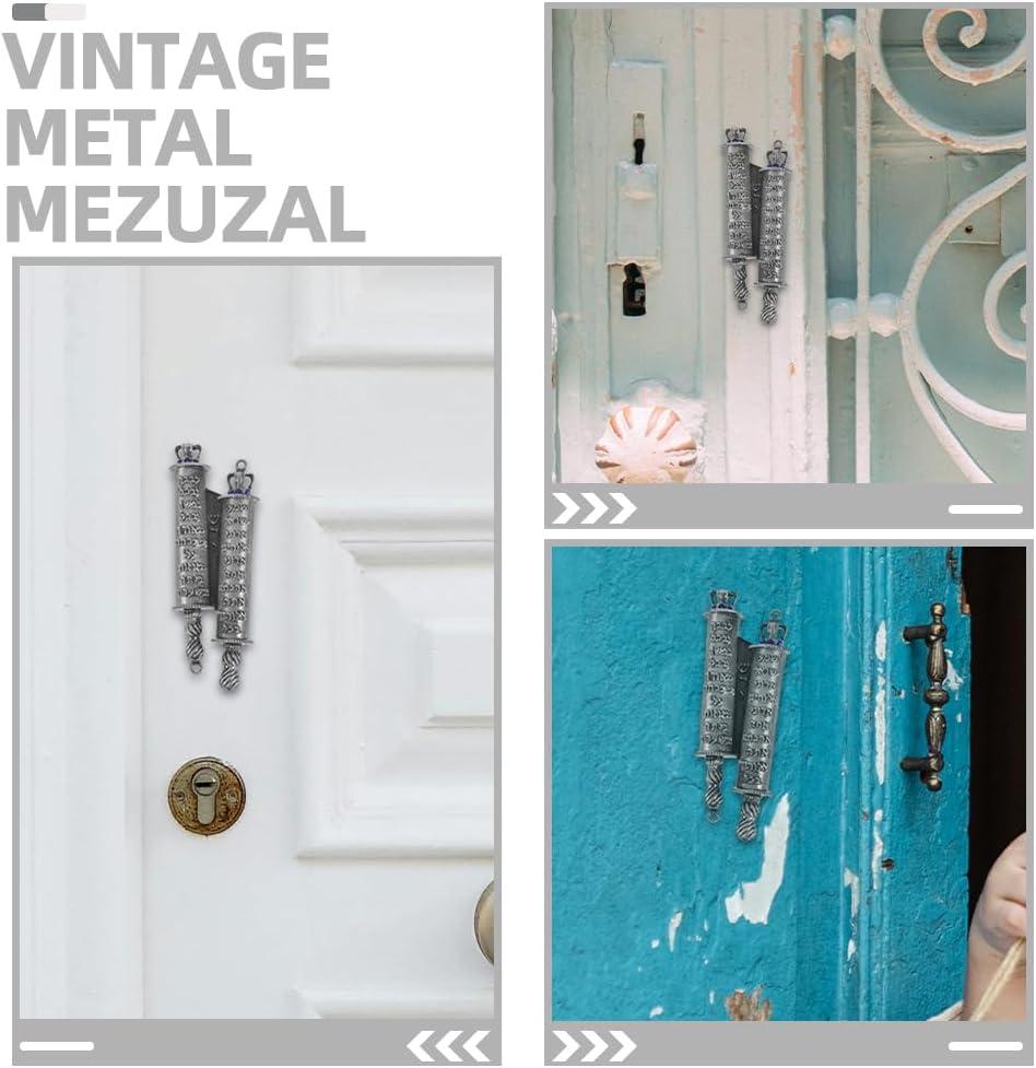 PRETYZOOM 2pcs Mezuzah Door Decor for Jewish Homes
