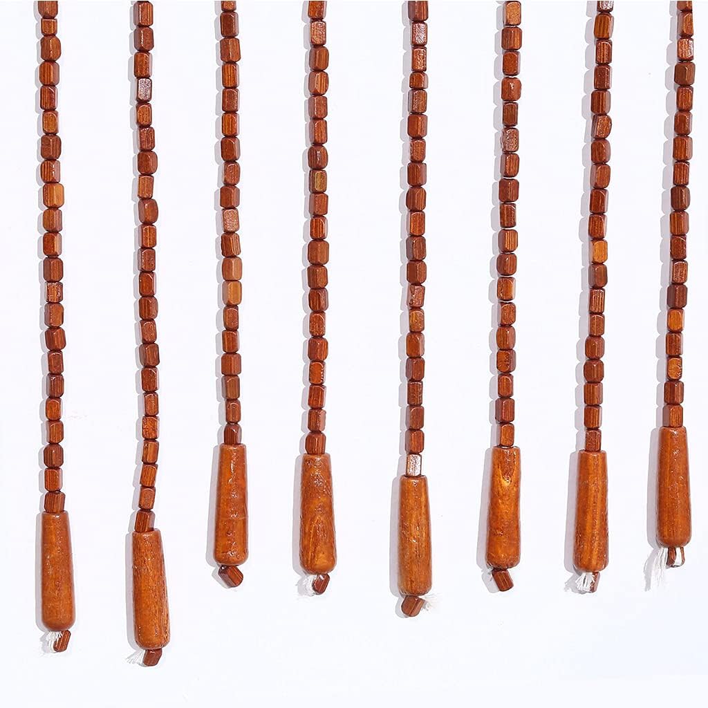 32 Strands Wood Beaded Curtain for Doorways and Closets