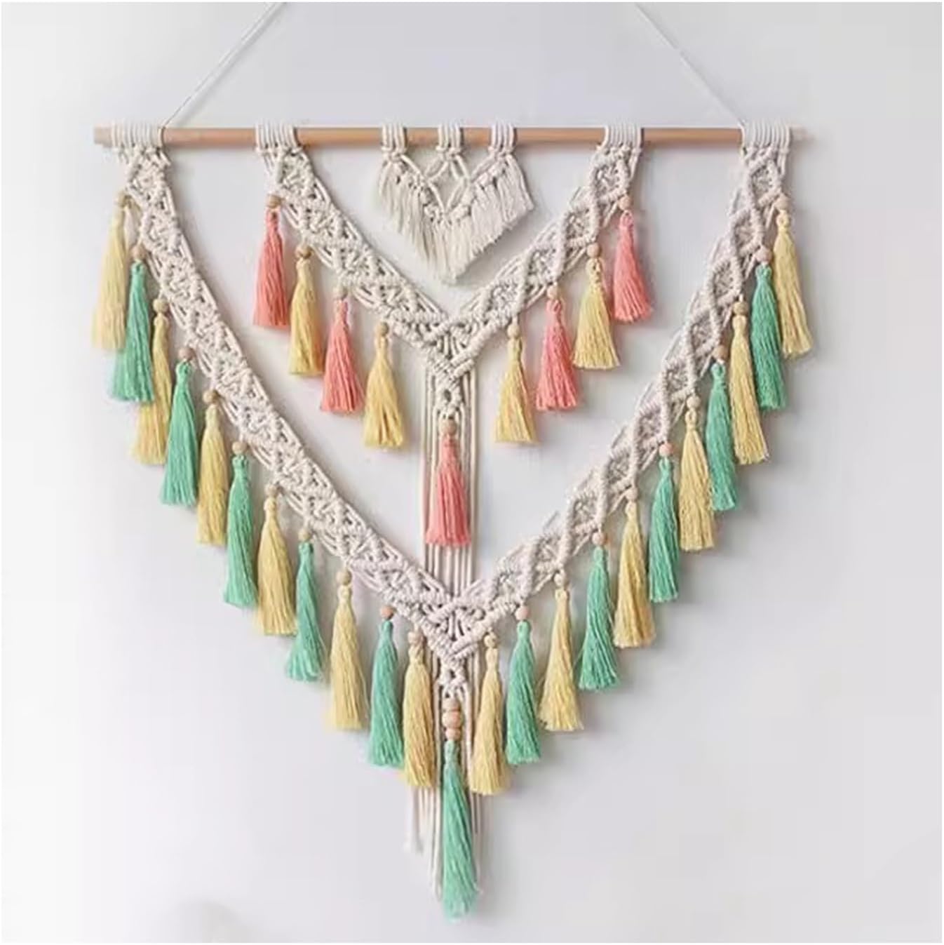 Macrame Curtains Cotton Long Wall Hanging Panels