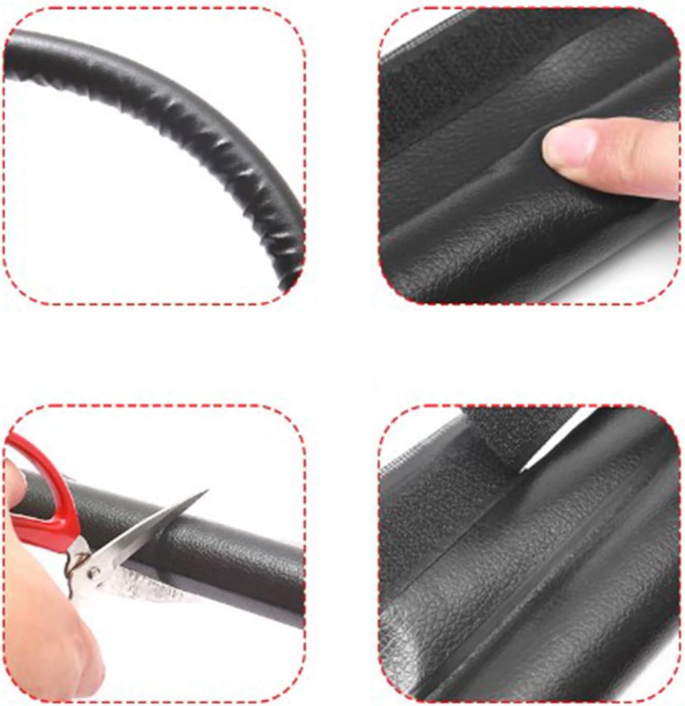 FLEXMAN Door Draft Stopper 362 Inch Black