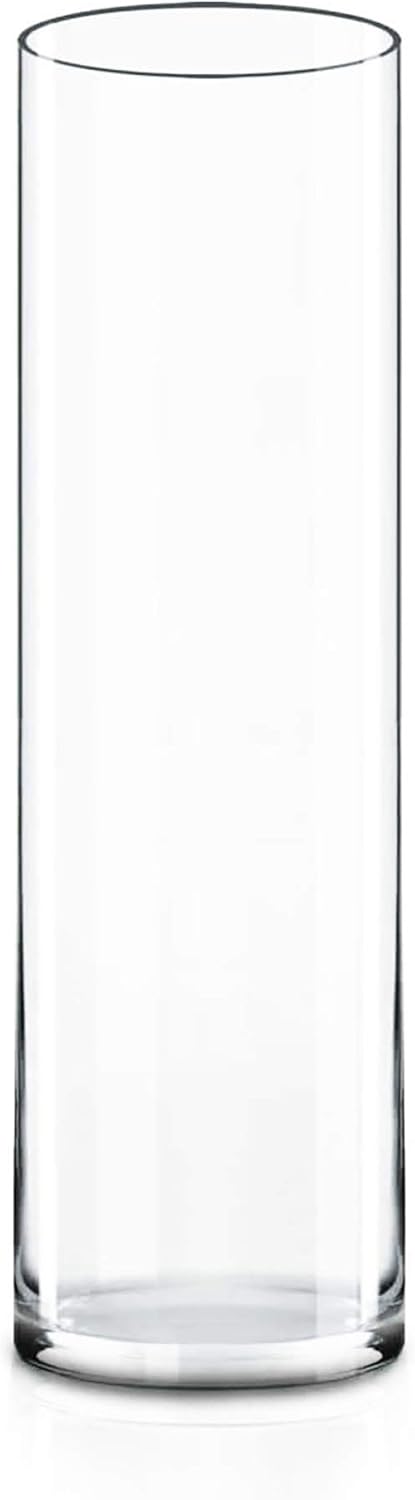 CYS Excel Clear Glass Cylinder Vase 16 H 4 D