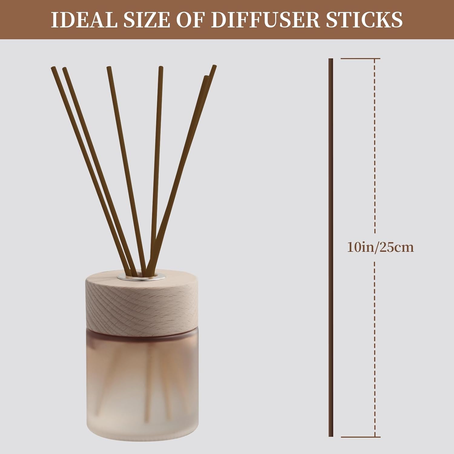 130pcs Reed Diffuser Sticks - 10 Inch Essential Oil Aroma Diffuser Reeds