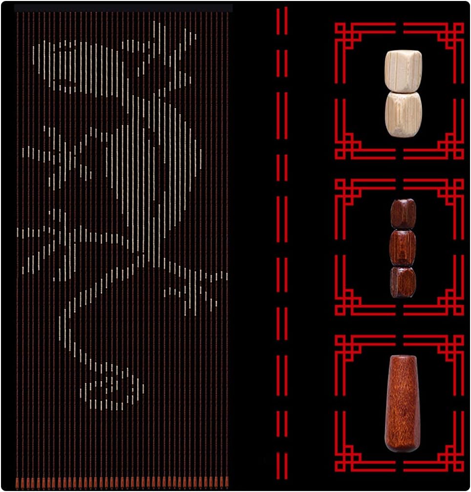 QPZK Doorway Curtain Beaded Panels 90x190cm