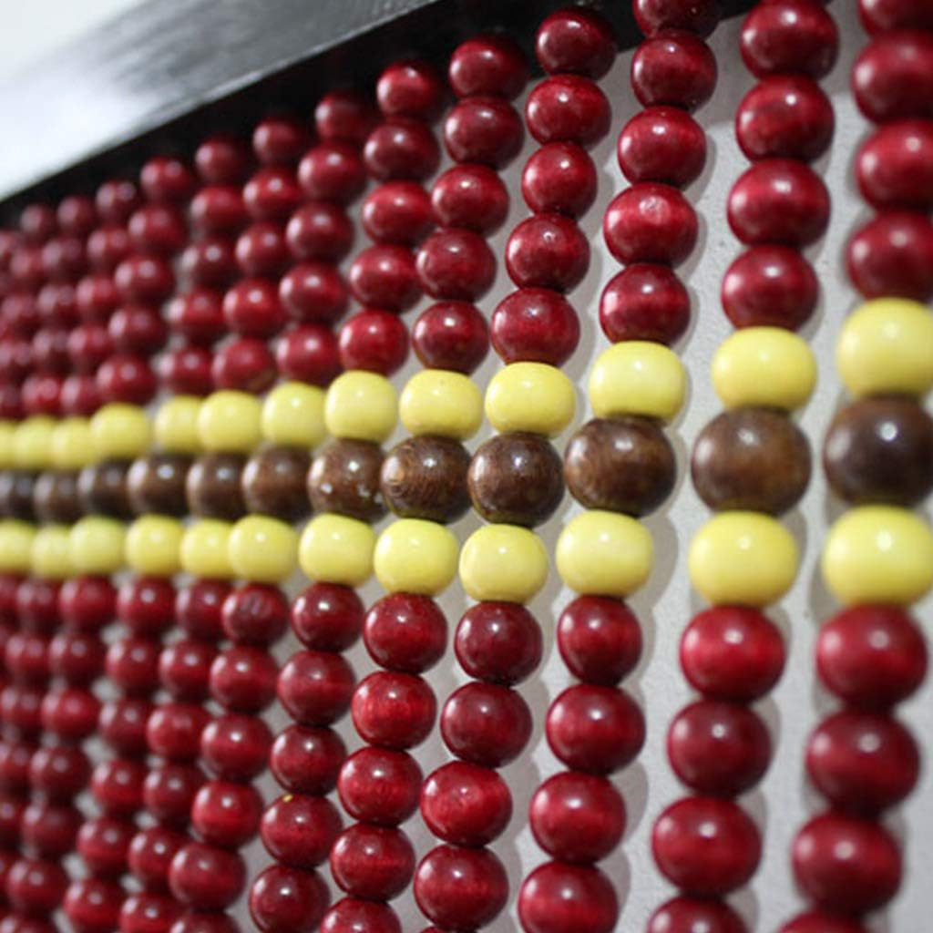 Wood Beaded Curtain Door Divider for Entryways