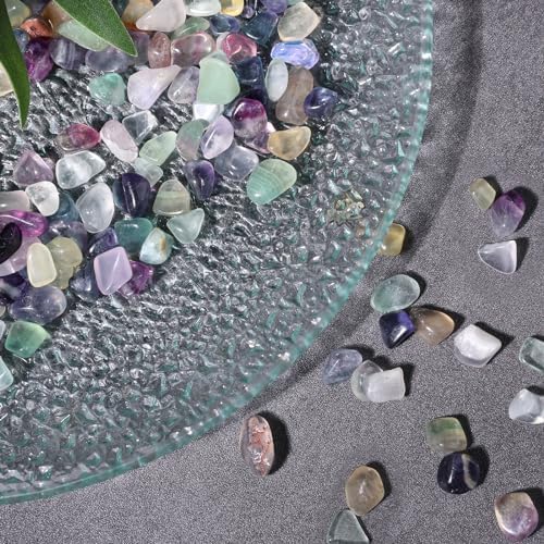 JOHOUSE Quartz Crystals Crushed Chips for Decor and Aquarium