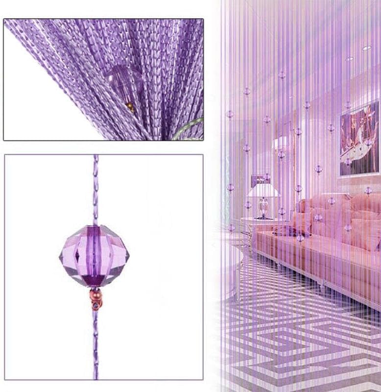 MeiBoAll Crystal Beaded Curtain 39x79in
