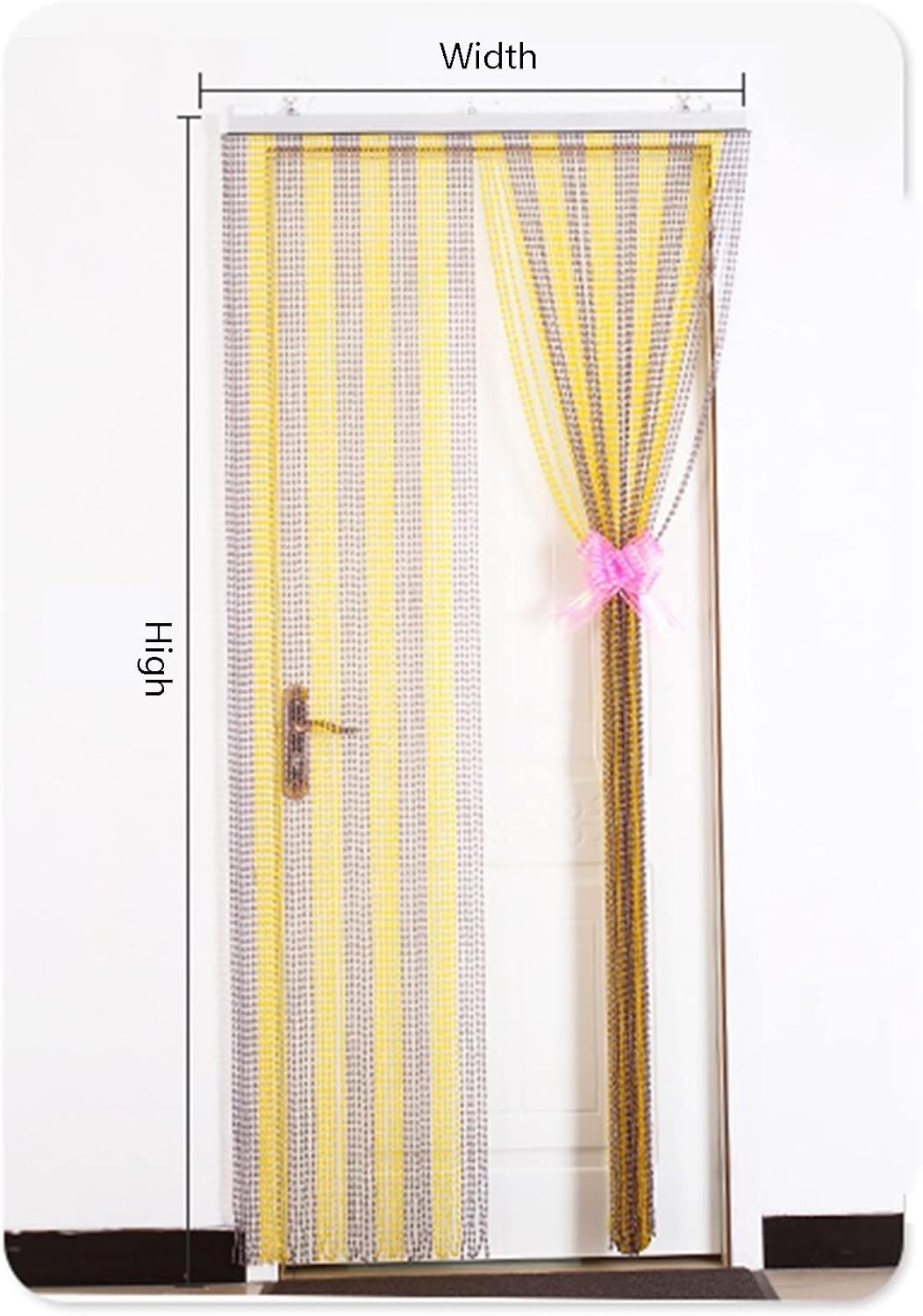 ZARBAILRE Bead Curtains 31x79inch Elegant Room Divider