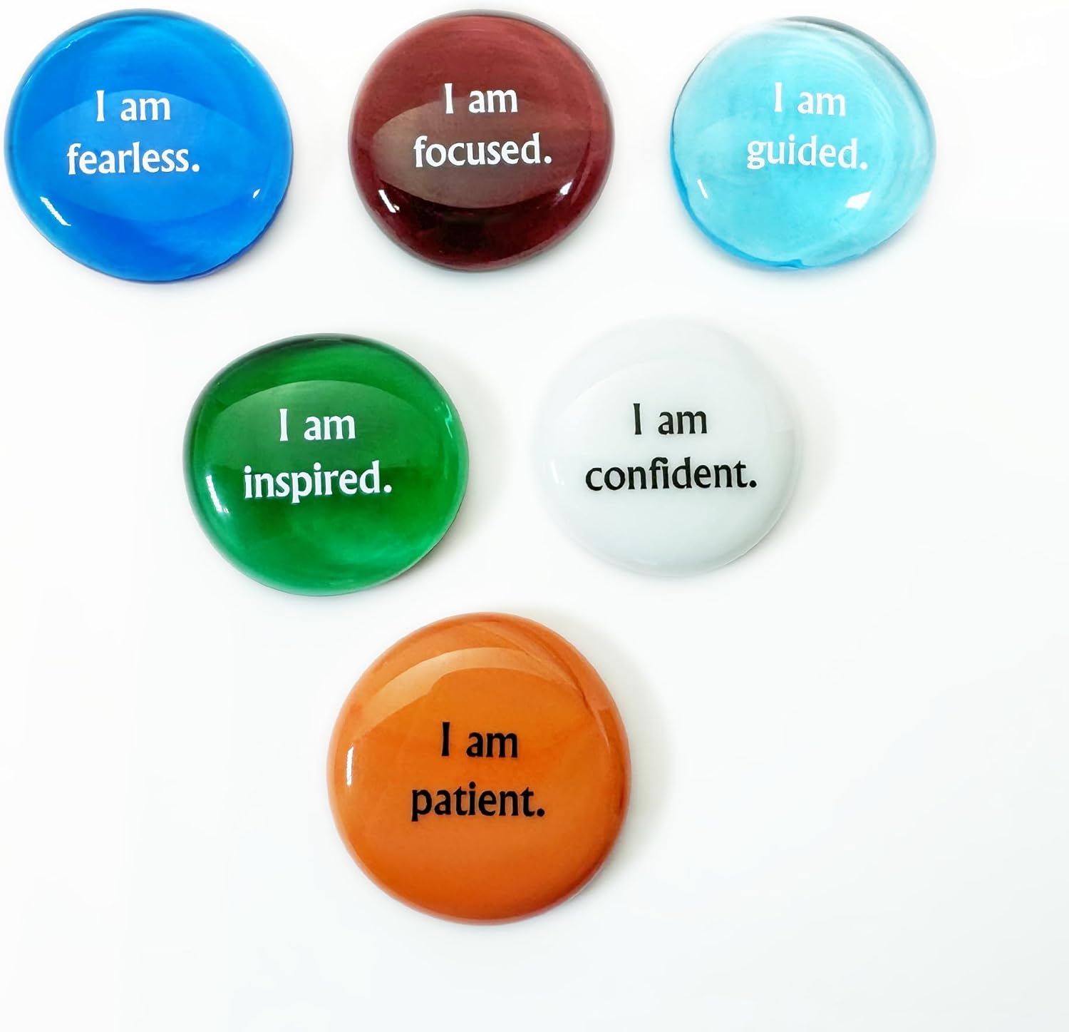 Lifeforce Glass Affirmation Stones Set
