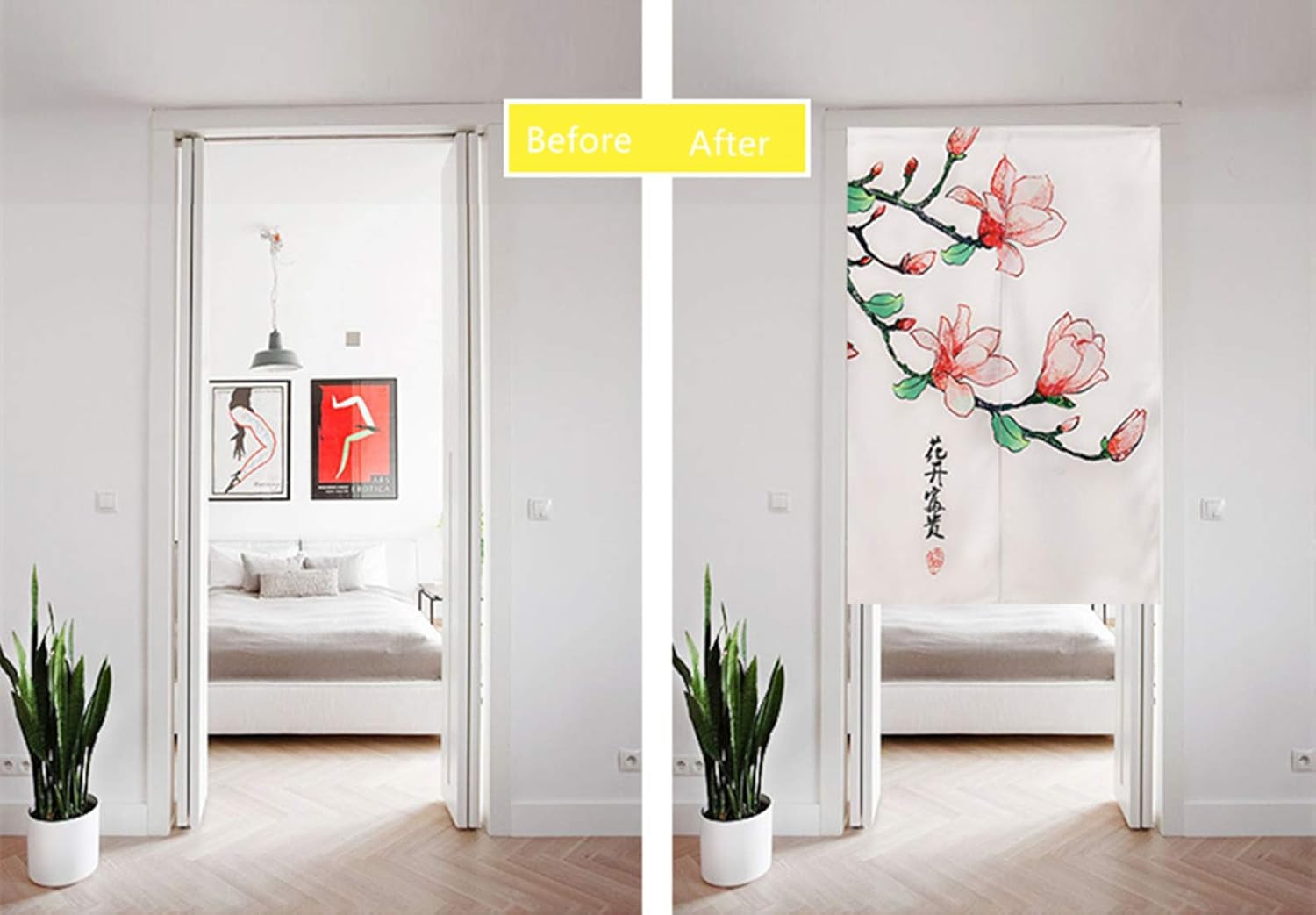 Japanese Noren Door Curtain Cotton Linen Home Decor
