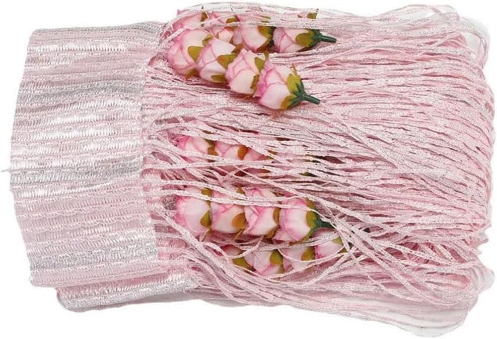 Liucocotos Rose Thread Door Curtain Blue