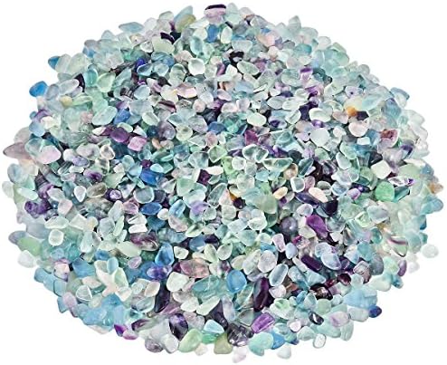 SUNYIK Fluorite Tumbled Chips for Decor and Crafts