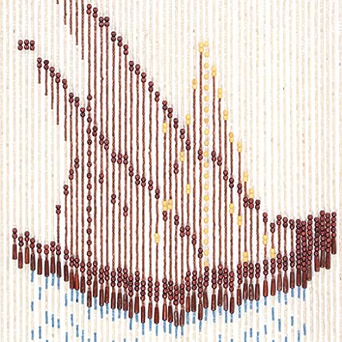 60 Strands Wood Beaded Curtain for Doorways and Closets