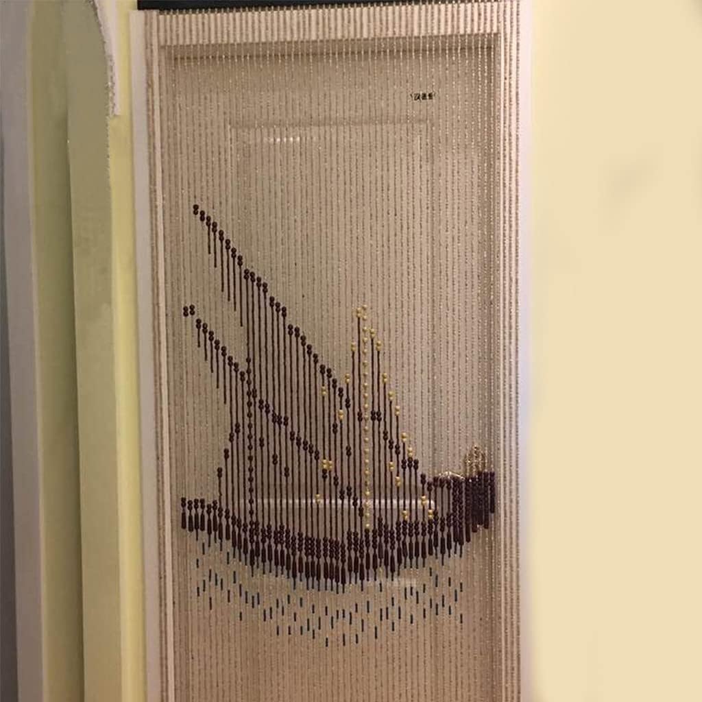 60 Strands Wood Beaded Curtain for Doorways and Closets