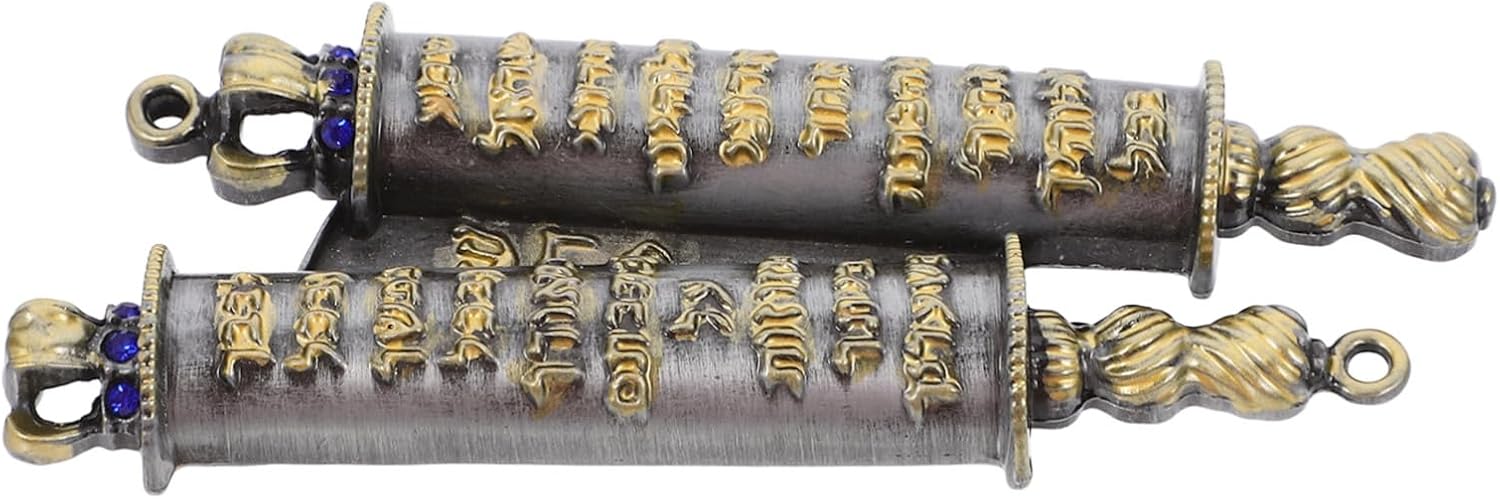 PRETYZOOM Pewter Mezuzah Case Waterproof Metal Judaica Decor
