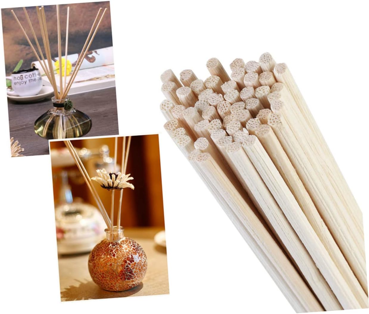 PRETYZOOM 150pcs Rattan Diffuser Sticks for Essential Oil