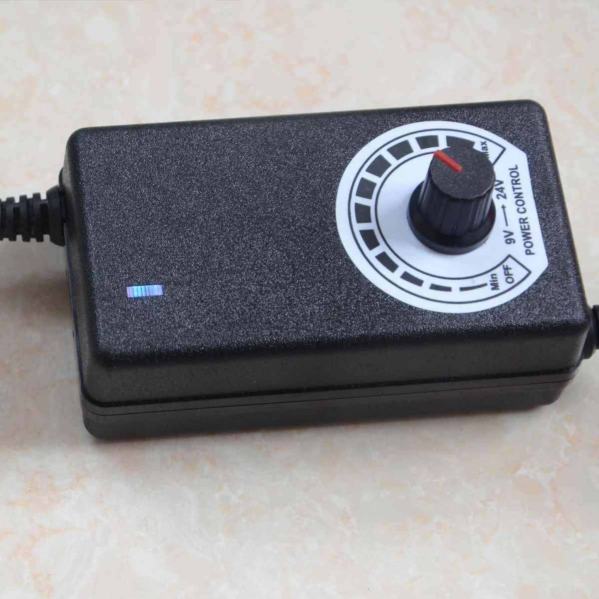 Adjustable Mist Maker with LED and Splash Guard Black