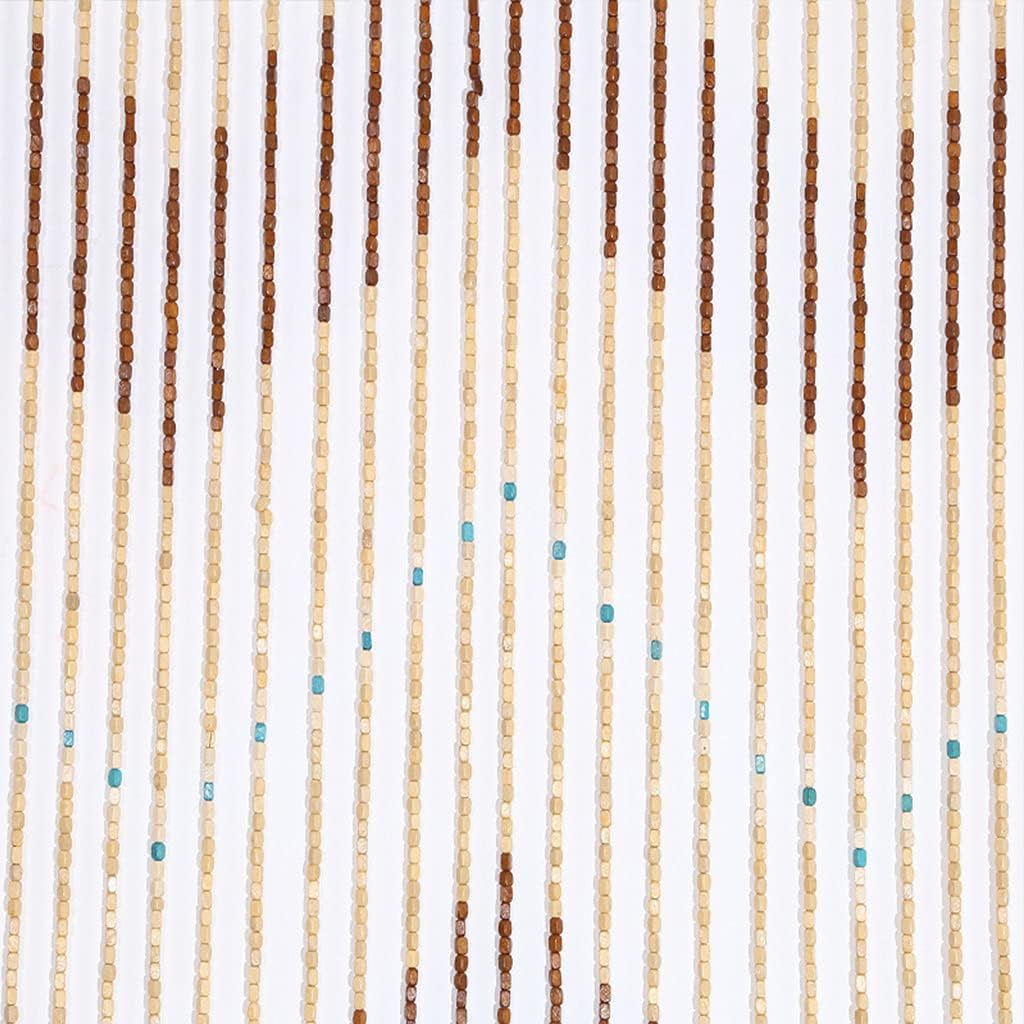 Wood Beaded Curtain for Doorways and Room Dividers