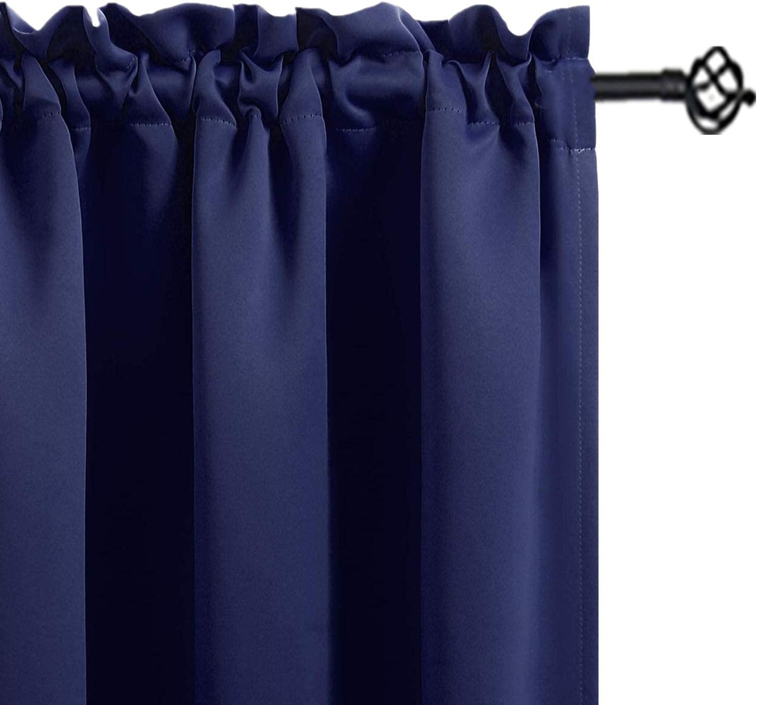 Gxi Blackout Door Curtain Panel 78 Inch Rod Pocket