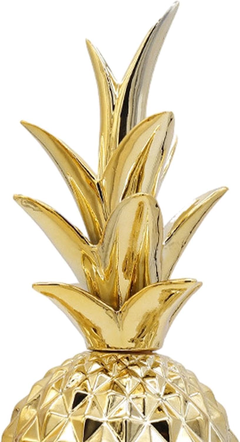 Ceramic Pineapple Ornament Gold Home Decor