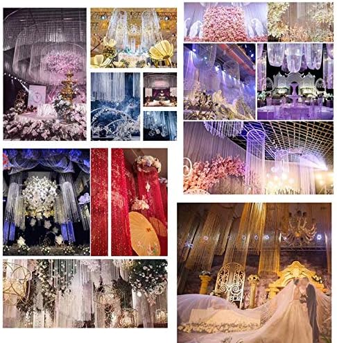 2Pcs Sequin Curtain Blue 39x79 Inch Sheer Panel