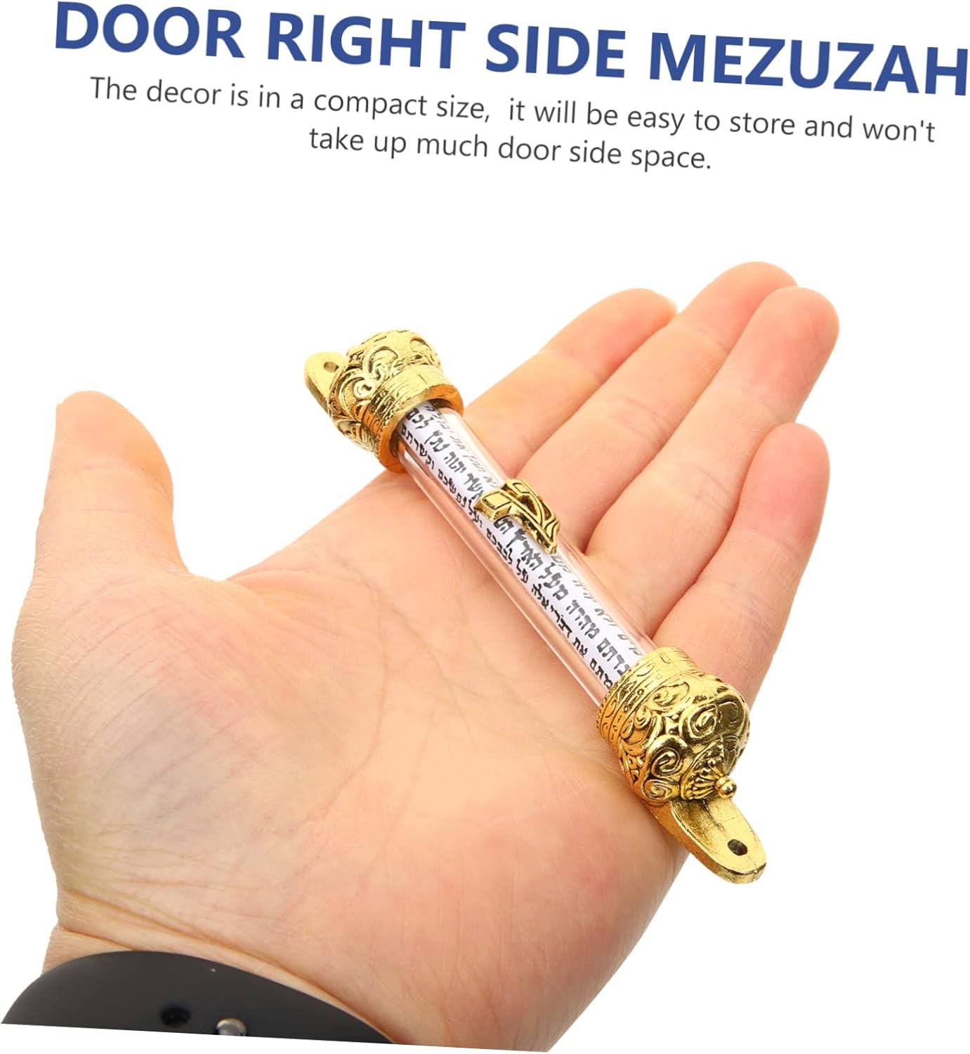 Sturdy Metal Mezuzah Scroll for Home Door