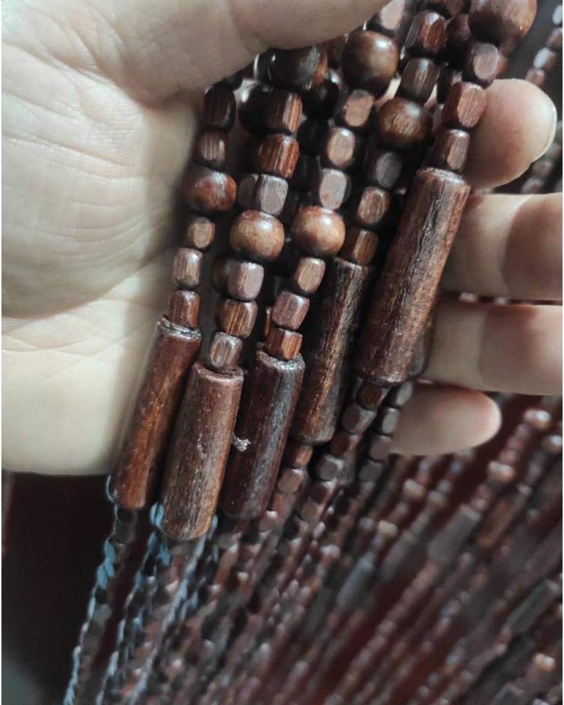 52 Strands Wood Beaded Curtain for Doorways