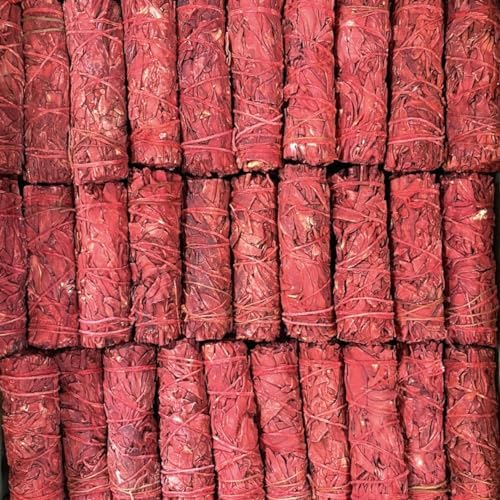 3 Dragons Blood Sage Smudge Sticks 4 Inch Hand Tied All Natural