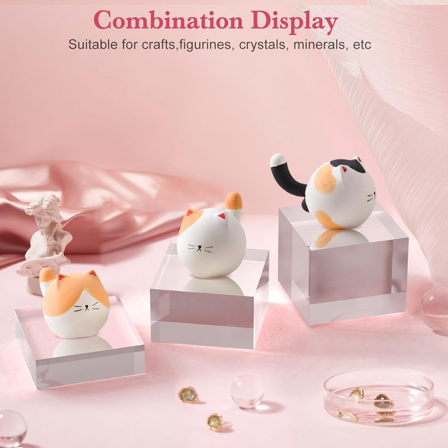 Acrylic Display Stand 6 Pack with 3 Sizes