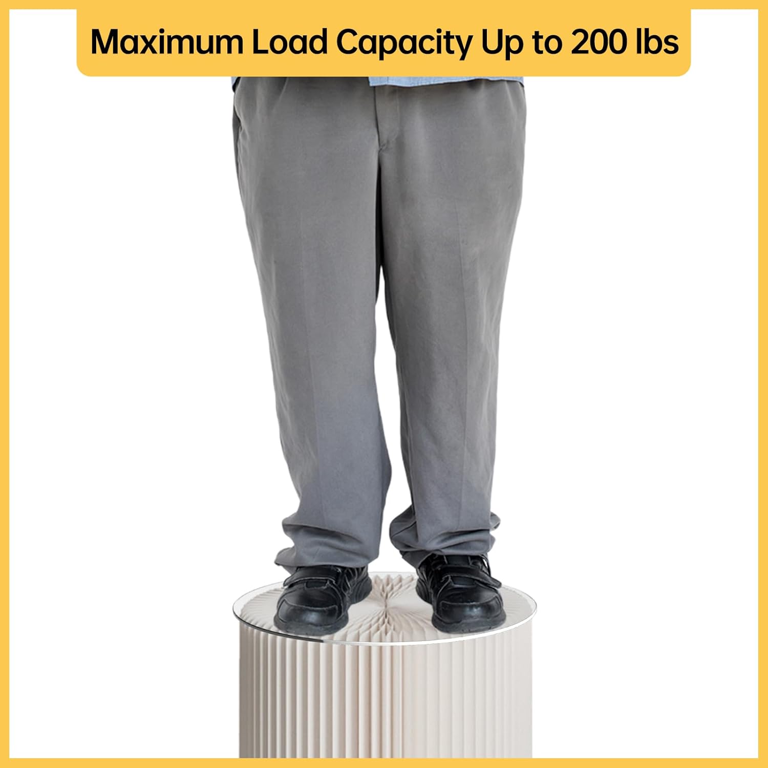 Visufy Foldable Cardboard Cylinder Stand for Parties