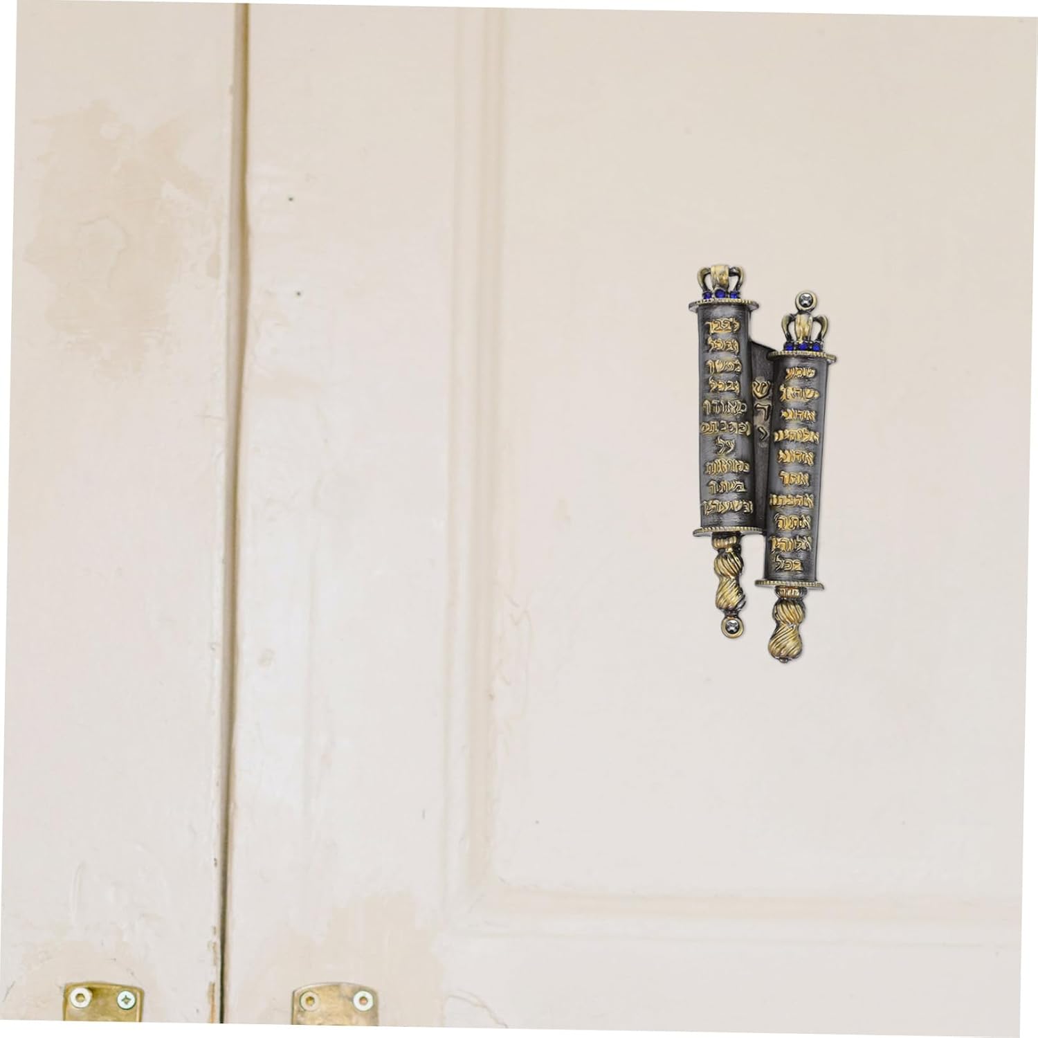 PRETYZOOM Pewter Mezuzah Case Waterproof Metal Judaica Decor