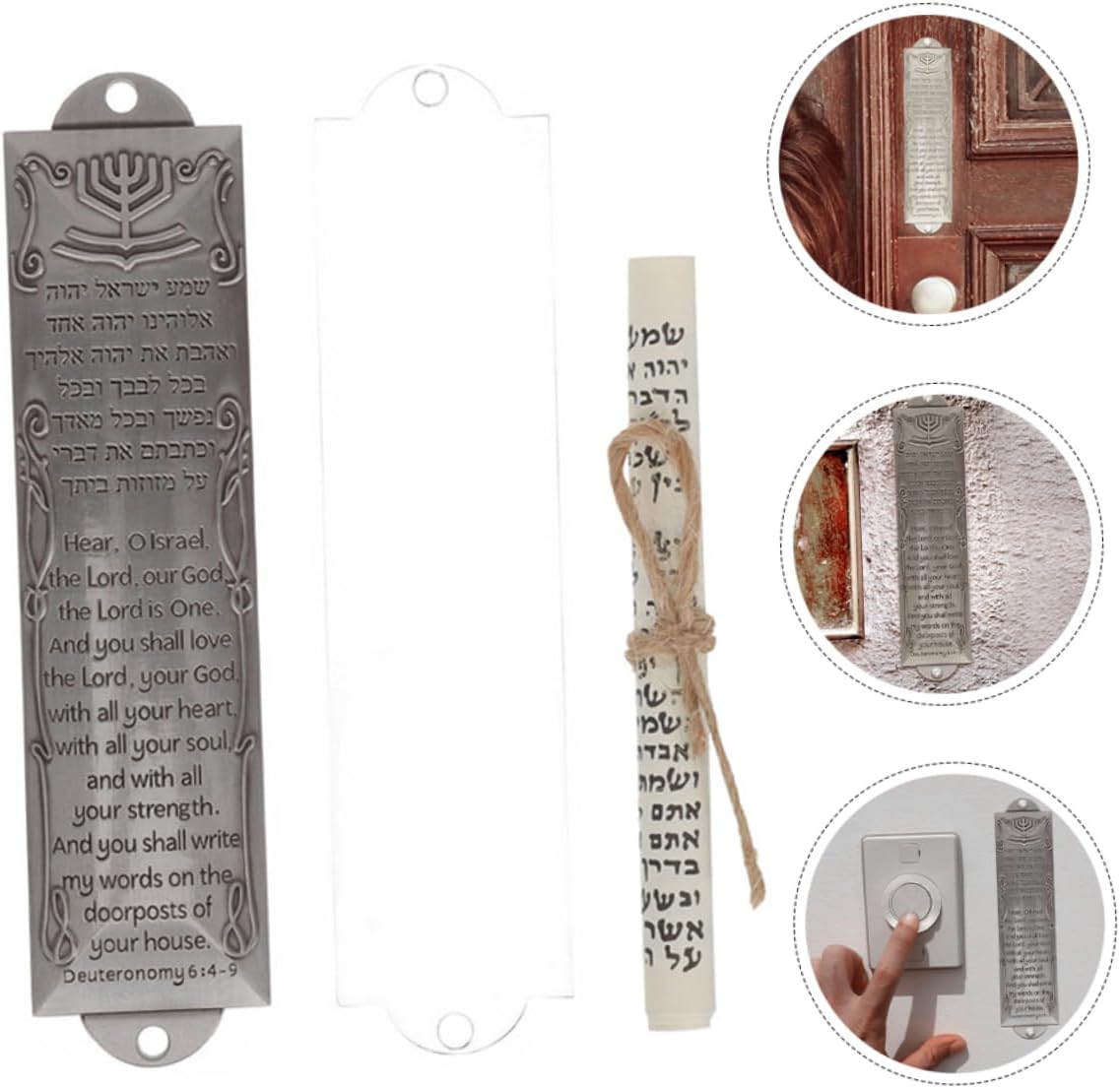 Levemolo Metal Mezuzah Door Blessing Decor