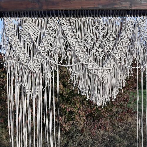 Boho Wedding Arch Macrame Curtain Decor 708W866L