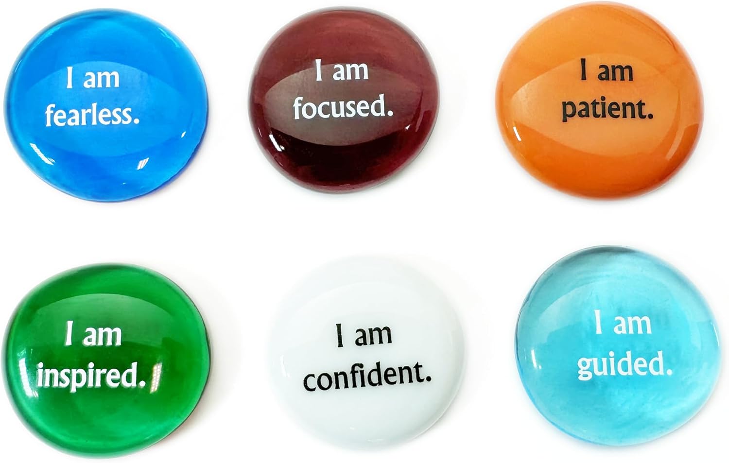 Lifeforce Glass Affirmation Stones Set