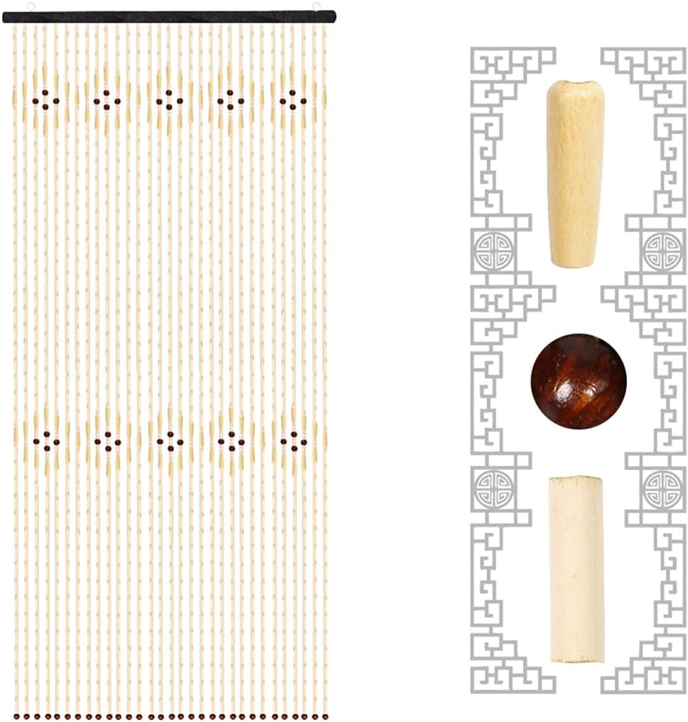 31 Strands Bamboo Beaded Curtain for Doorways
